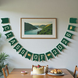 Groene Klas van 2026 Afstudeerfeest Vlaggetjes