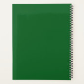 Groene klas van 2027 senior Custom middelbare scho Planner (Achterkant)
