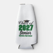 Groene Klas van 2027 Senior Douane Middelbare Scho Flesjeskoeler (Voorkant)