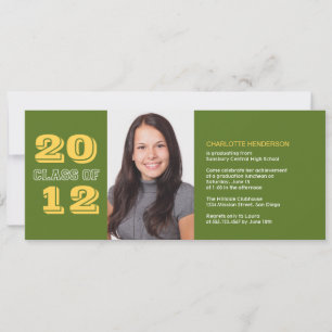 Groene klasse van de de uitnodigingsgroene van de kaart