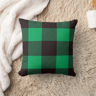 Groene Klassieke Boerderij Buffalo Plaid Kussen