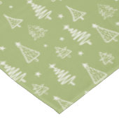 Groene klassieke kerstboom Familievakantie Tafelkleed (Gekanteld)