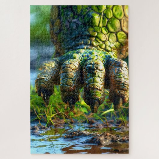 Groene klauw legpuzzel (Verticaal)