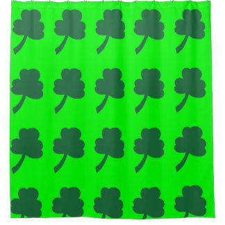 Groene Klaver Douchegordijn
