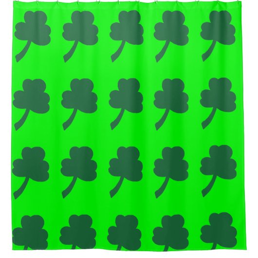 Groene Klaver Douchegordijn (Voorkant)