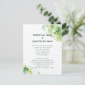 Groene klaver en vlinderhoeken kaart (Staand voorkant)