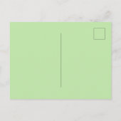 Groene Klaver Geluk  Briefkaart (Achterkant)