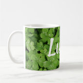 Groene klaver geluk st.Patrick's mok (Links)