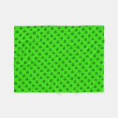Groene klaver, groene achtergrond voor Baby shower Fleece Deken (Voorkant (Horizontaal))