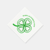 Groene Klaver Hart St Patrick's Day Papier N Servet (Hoek)