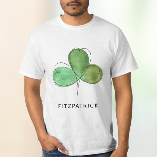 Groene Klaver Ierse Erfgoed T-shirt