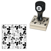 Groene klaver in diverse tinten rubberstempel (Gestempeld)