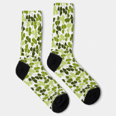 Groene klaver in diverse tinten sokken (Rechts)