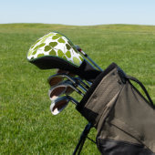 Groene klaver in verschillende tinten golfheadcover (Insitu)