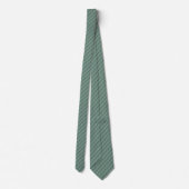 Groene klaver met Charcoal Grey Pinstripes Stropdas (Achterkant)