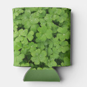 Groene klaver met geluk koelbox. blikjeskoeler (Achterkant)