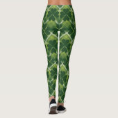 Groene klaver patroon met strepen St Patrick's Day Leggings (Achterkant)