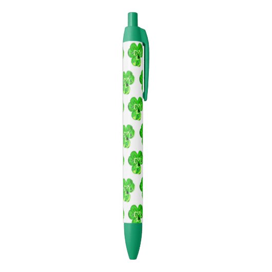 Groene klaver Pen (Achterkant (Verticaal))