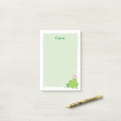 Groene Klaver Post it Notes Stationery (Op bureau)