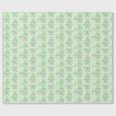 Groene Klaver Shamrock Achtergrond St. Patrick's D Cadeaupapier (Vlak)