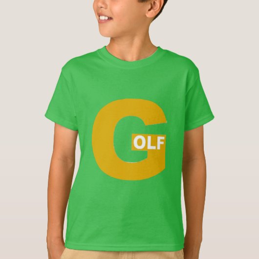 Groene klaver T-shirt Kinderen DESIGN GOLF (Voorkant)