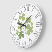 Groene klaverblad bloemblaadjes grote klok (Hoek)