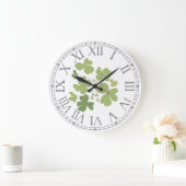 Groene klaverblad bloemblaadjes grote klok (Huis)