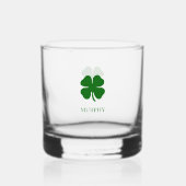 Groene Klaverblad Iers Whisky Glas (Achterkant)