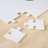 Groene Klaverblad Puzzel (Zijkant)