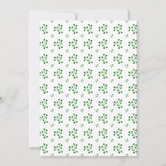 Groene klavercirkels patroon (Voorkant)