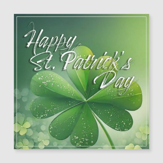 Groene Klaveren Prettige St. Patrick's Dag (7) c (Voorkant)