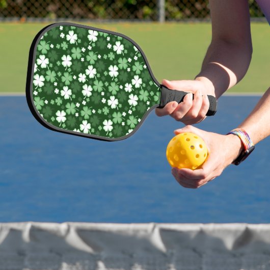 Groene klaveren, St. Patrick's Dag Pickleball Paddle (Insitu)