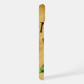 GROENE KLAVERHARP PERKAMENTEN MONOGRAM iPhone HOESJE (Rechterkant)
