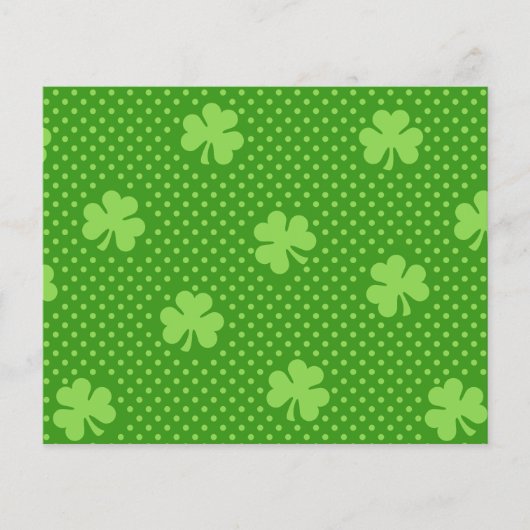 Groene klaveroverall patroon Saint Patricks Dag Flyer (Voorkant)