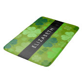 Groene Klavers, Lucky Clovers, Jouw naam Badmat (Gekanteld)