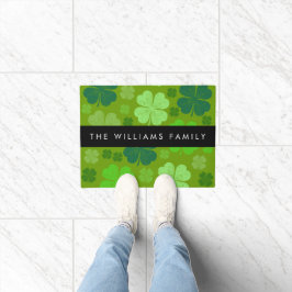 Groene Klavers, Lucky Clovers, Jouw naam Deurmat