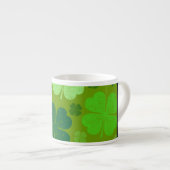 Groene Klavers, Lucky Clovers, Jouw naam Espresso Kop (Voorkant rechts)