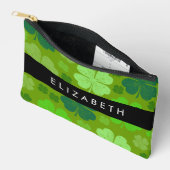 Groene Klavers, Lucky Clovers, Jouw naam Etui (Open)