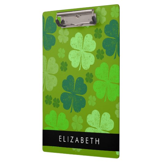 Groene Klavers, Lucky Clovers, Jouw naam Klembord (Links)