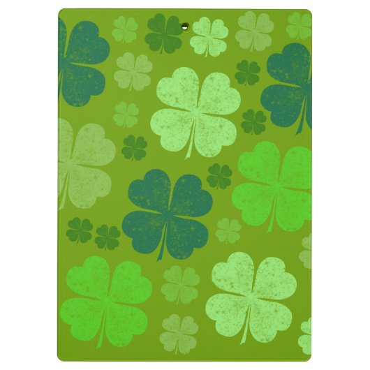 Groene Klavers, Lucky Clovers, Jouw naam Klembord (Achterkant)