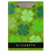 Groene Klavers, Lucky Clovers, Jouw naam Klembord (Voorkant)