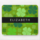 Groene Klavers, Lucky Clovers, Jouw naam Muismat (Voorkant)