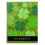 Groene Klavers, Lucky Clovers, Jouw naam Notitieboek (Voorkant)