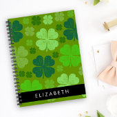 Groene Klavers, Lucky Clovers, Jouw naam Notitieboek