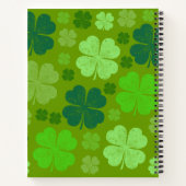 Groene Klavers, Lucky Clovers, Jouw naam Notitieboek (Achterkant)