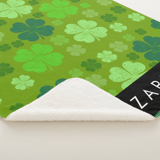 Groene Klavers, Lucky Clovers, Jouw naam Sherpa Deken (3/4)