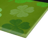 Groene Klavers, Lucky Clovers, Jouw naam Snijplank (Hoek)