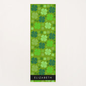 Groene Klavers, Lucky Clovers, Jouw naam Yogamat (Voorkant)