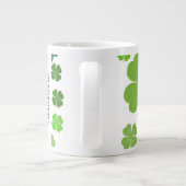 Groene Klavers, Saint Patrick's Day, Jouw naam Grote Koffiekop (Achterkant)