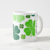 Groene Klavers, Saint Patrick's Day, Jouw naam Grote Koffiekop (Voorkant rechts)